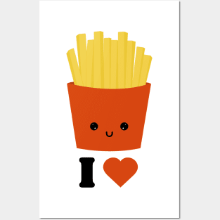 I love French fries Kawaii Posters and Art